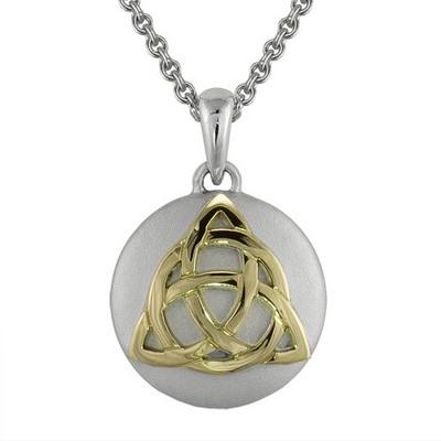 Petite Celtic Gold Cremation Pendant